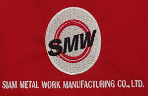 ตัวอย่างงานปักคอมพิวเตอร์ เสื้อโปโลพนักงาน แบบที่ 4 - Toffy Boutique