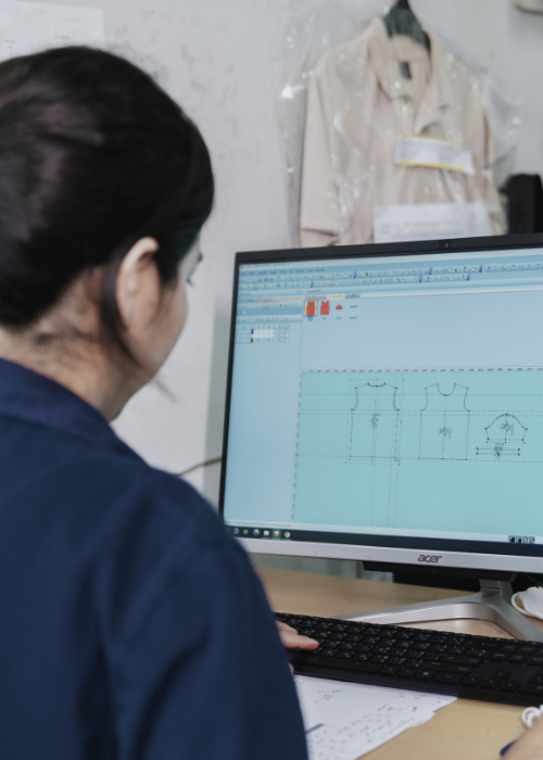 แพทเทิร์น - ขั้นตอนการผลิตยูนิฟอร์ม Toffy Boutique